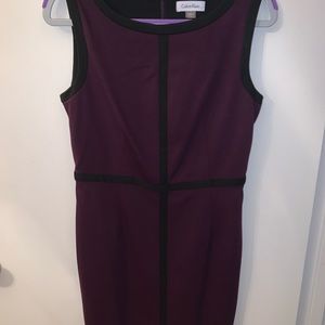 Calvin Klein, egg plant and black dress!!